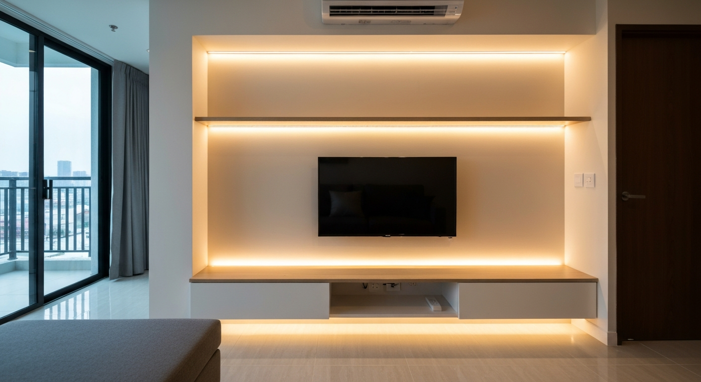 ไฟเส้น LED คอนโด — ติดตั้งง่าย ไม่ทำลายผนัง ได้บรรยากาศ