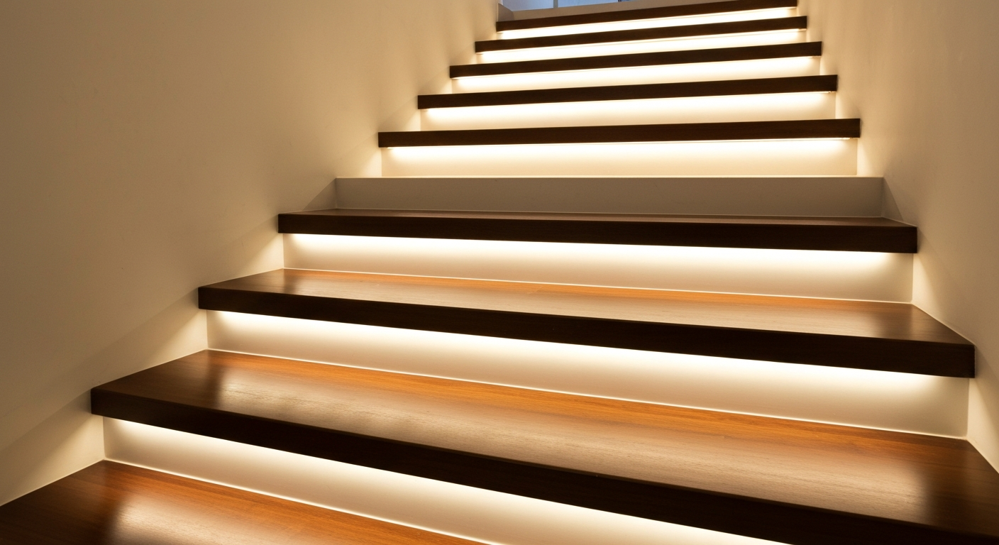 LED strip บันได — เลือกสายพันธุ์ไหนเหมาะกับบันไดแบบไหน