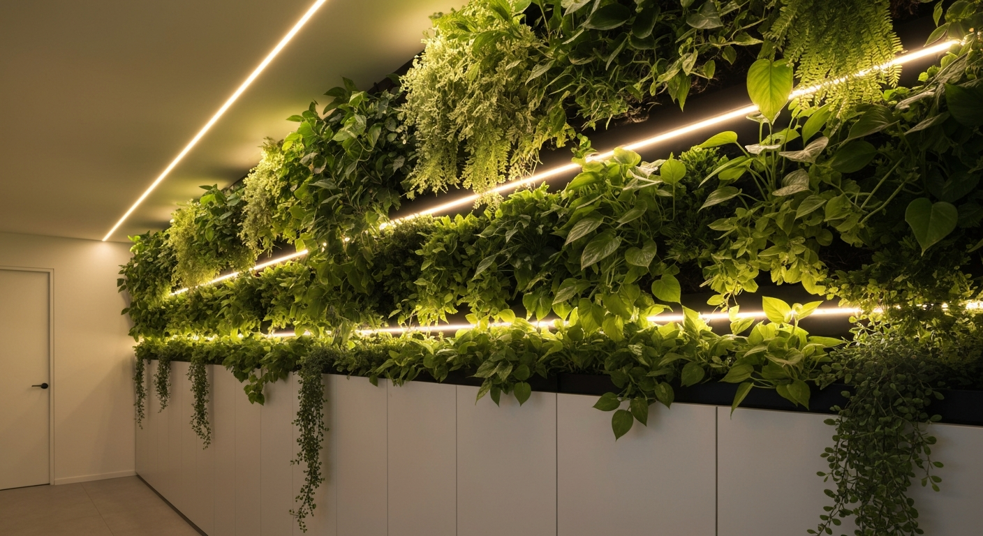 ไฟเสน LED สำหรับสวนแนวตั้งและผนังชีวิต — เพิ่มความสวยงามให้พืชตกแต่ง
