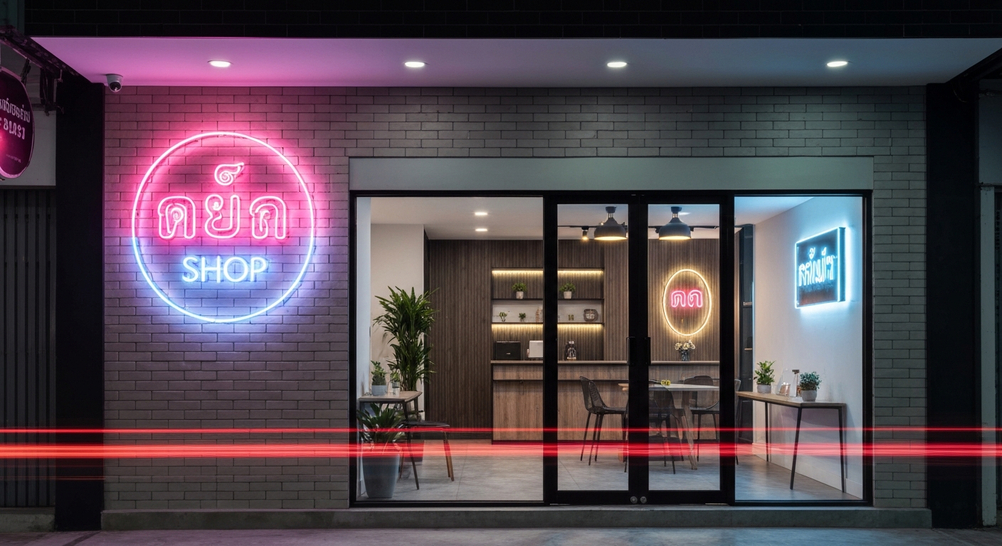 Neon Flex ป้ายร้านคืออะไร — เลือกยังไงให้ต่างจาก LED Strip ทั่วไป