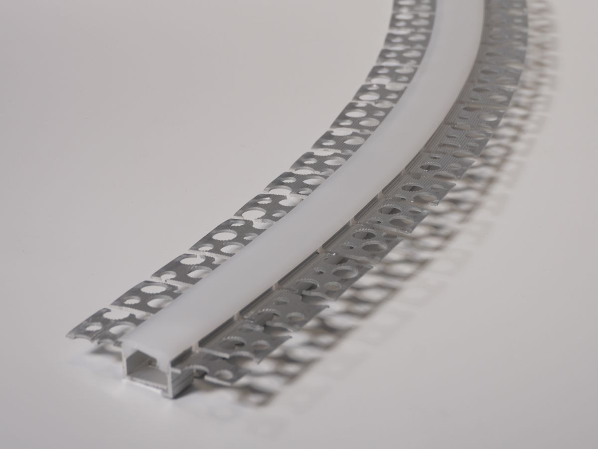 รางอลูมิเนียมดัดโค้งปีกคู่