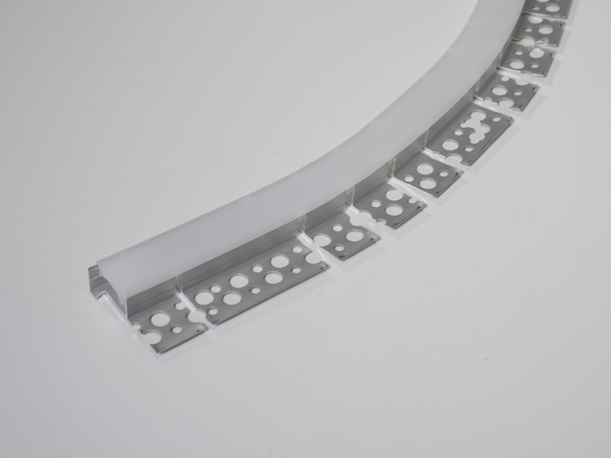 รางอลูมิเนียมดัดโค้งปีกเดี่ยว