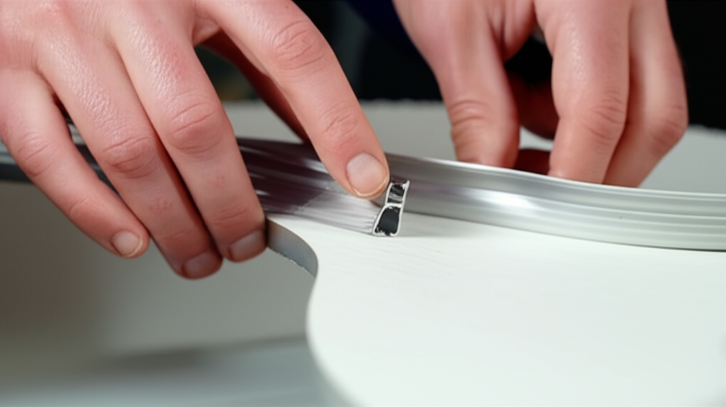 รางอลูมิเนียมที่ออกแบบมาให้ดัดโค้งได้โดยเฉพาะ