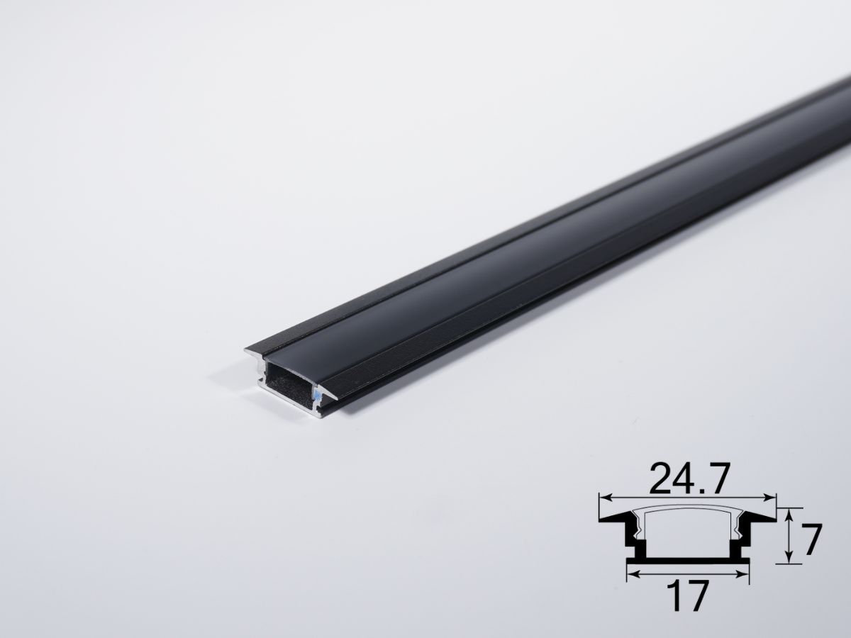 รางอลูมิเนียมสีดำ 3