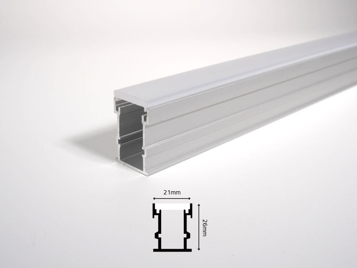 รางอลูมิเนียม รุ่นฝังพื้น 2