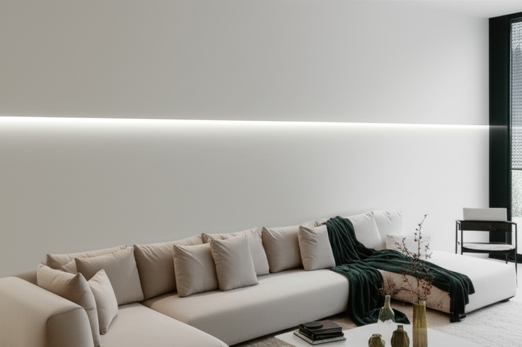 ฝังในฝ้าเพดาน เหลือแค่แสงเส้น