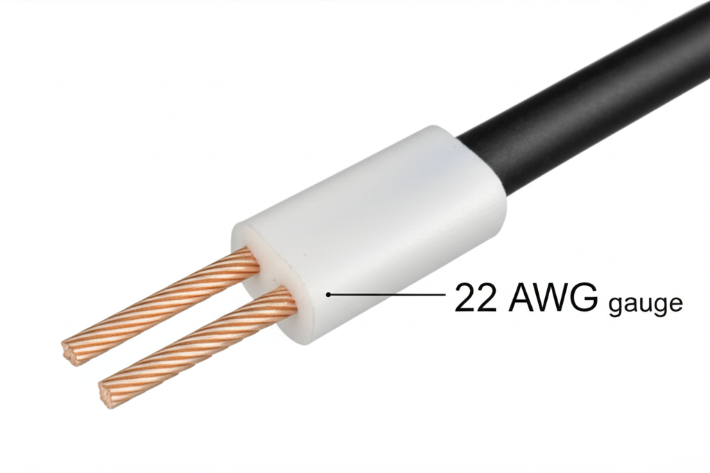 สาย AWG22 มาตรฐาน เหมาะกับไฟ LED ทั่วไป