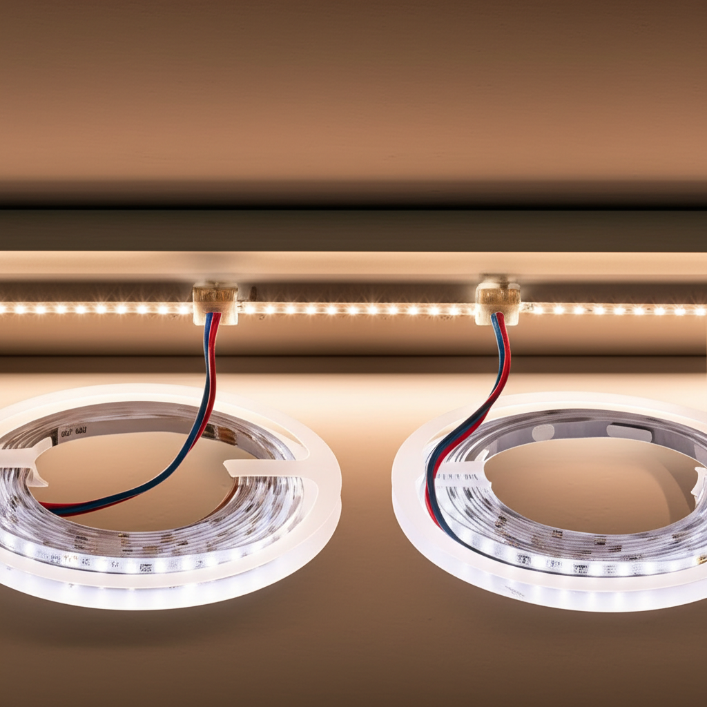 ต่อไฟเส้น 2 ม้วนเข้าด้วยกัน