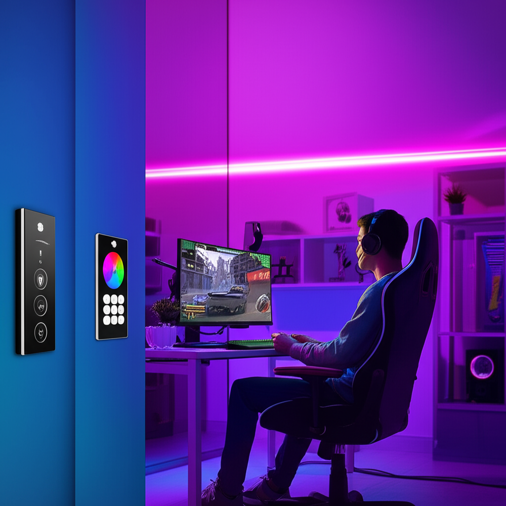 เลือกสีโปรดจาก Color Wheel สำหรับห้องเกม