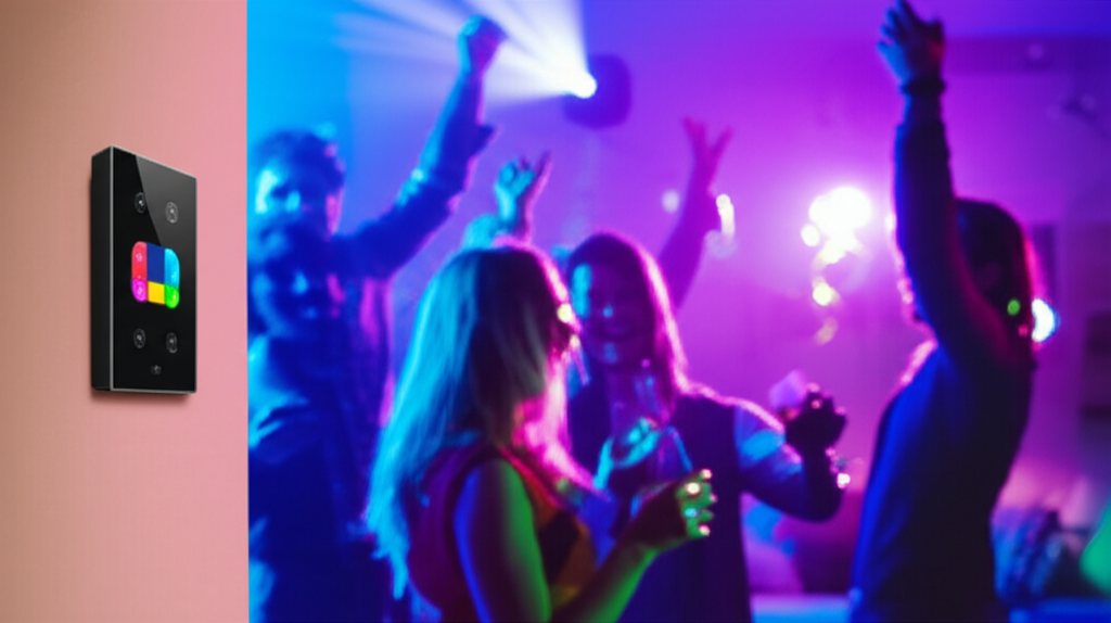 เปลี่ยนโหมดแสงสำหรับปาร์ตี้