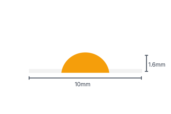 ภาพหน้าตัด COB LED Strip Dual Color 24V