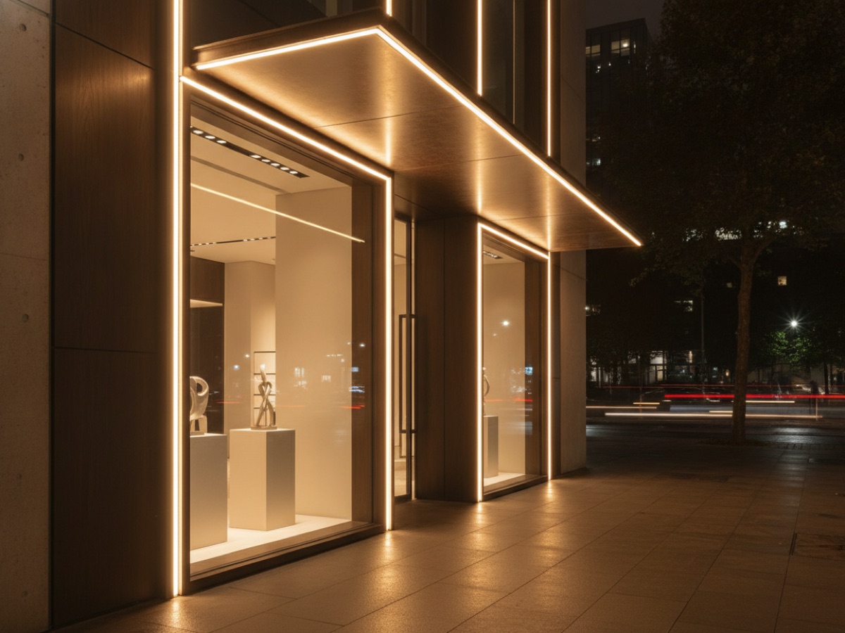 Outdoor perimeter lighting — no transformer needed, runs directly on 220V