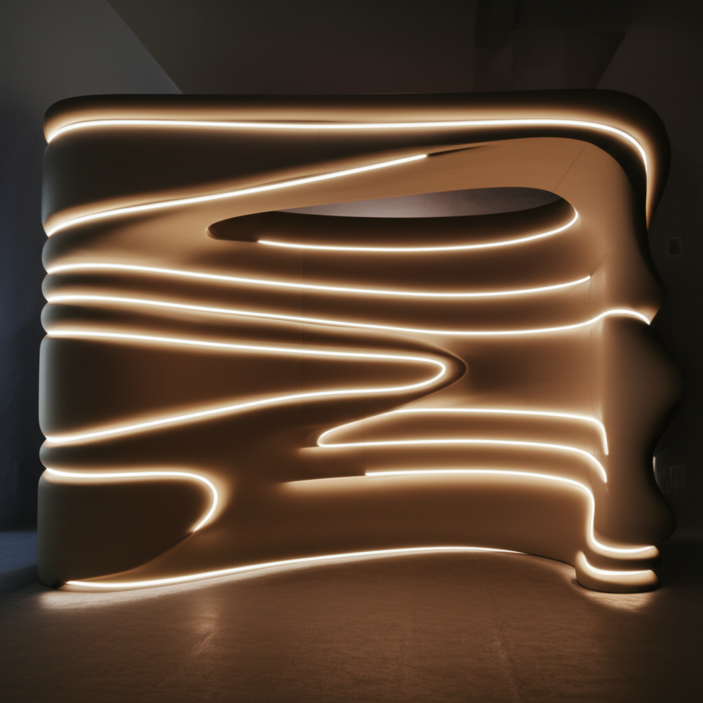 วนรอบตู้โชว์รูปทรงอิสระ