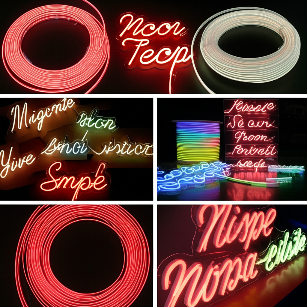 ทำป้ายนีออนตัวอักษรเล็กๆ ดัดได้ละเอียด