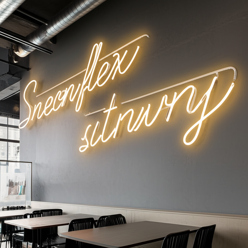 ติดตั้งป้ายไฟ Neon ภายนอกอาคาร