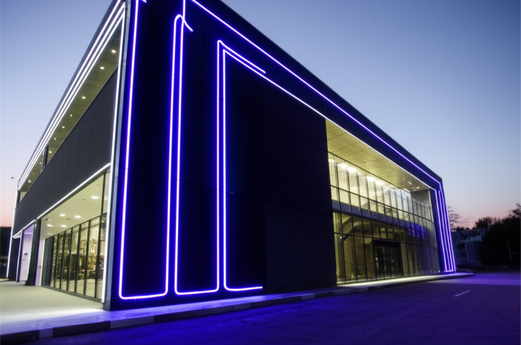 ยึด Neon Flex บนผนังหรือโครงสร้าง