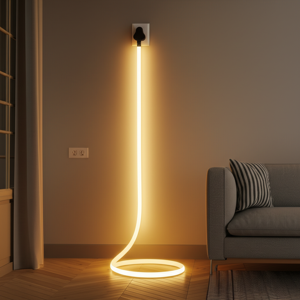 ต่อไฟ Neon Flex 0816 220V กับไฟบ้าน